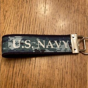 US Navy keychain USA military wristlet keychain